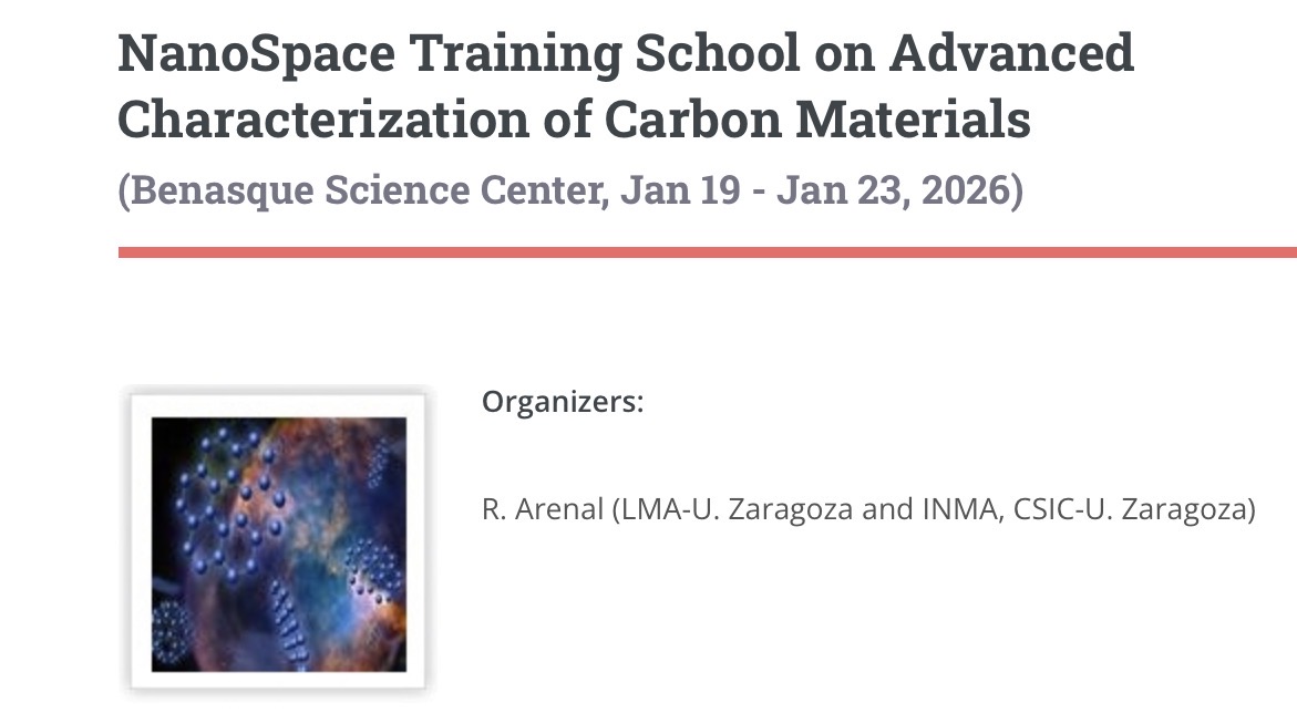 Nanospace Training Winter School on Advanced Characterization of Carbon Materials 2026