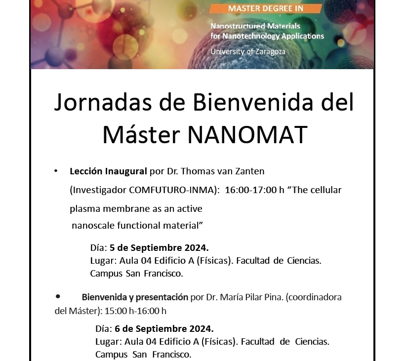 NanoMat Master’s Welcome Conference, 2024-2025