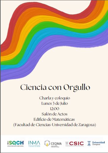 Los institutos de investigación ISQCH e INMA organizan: Ciencia con Orgullo, porque sin igualdad no hay un verdadero progreso, ni en la ciencia ni en la sociedad