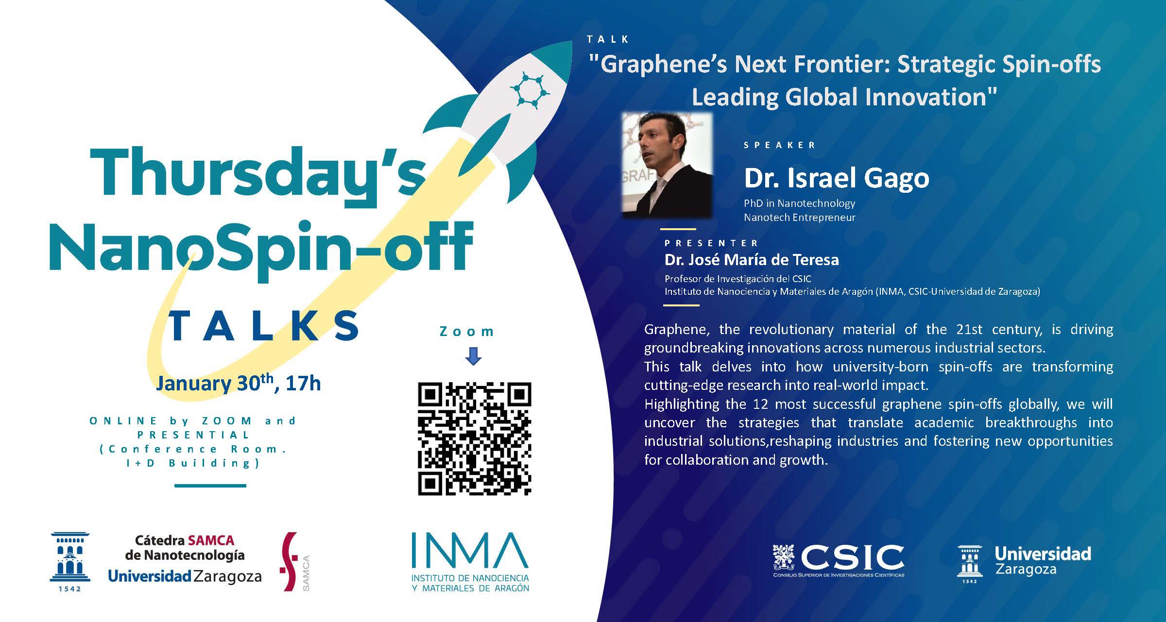Thursday´s NanoSpin-off Talks: Israel Gago