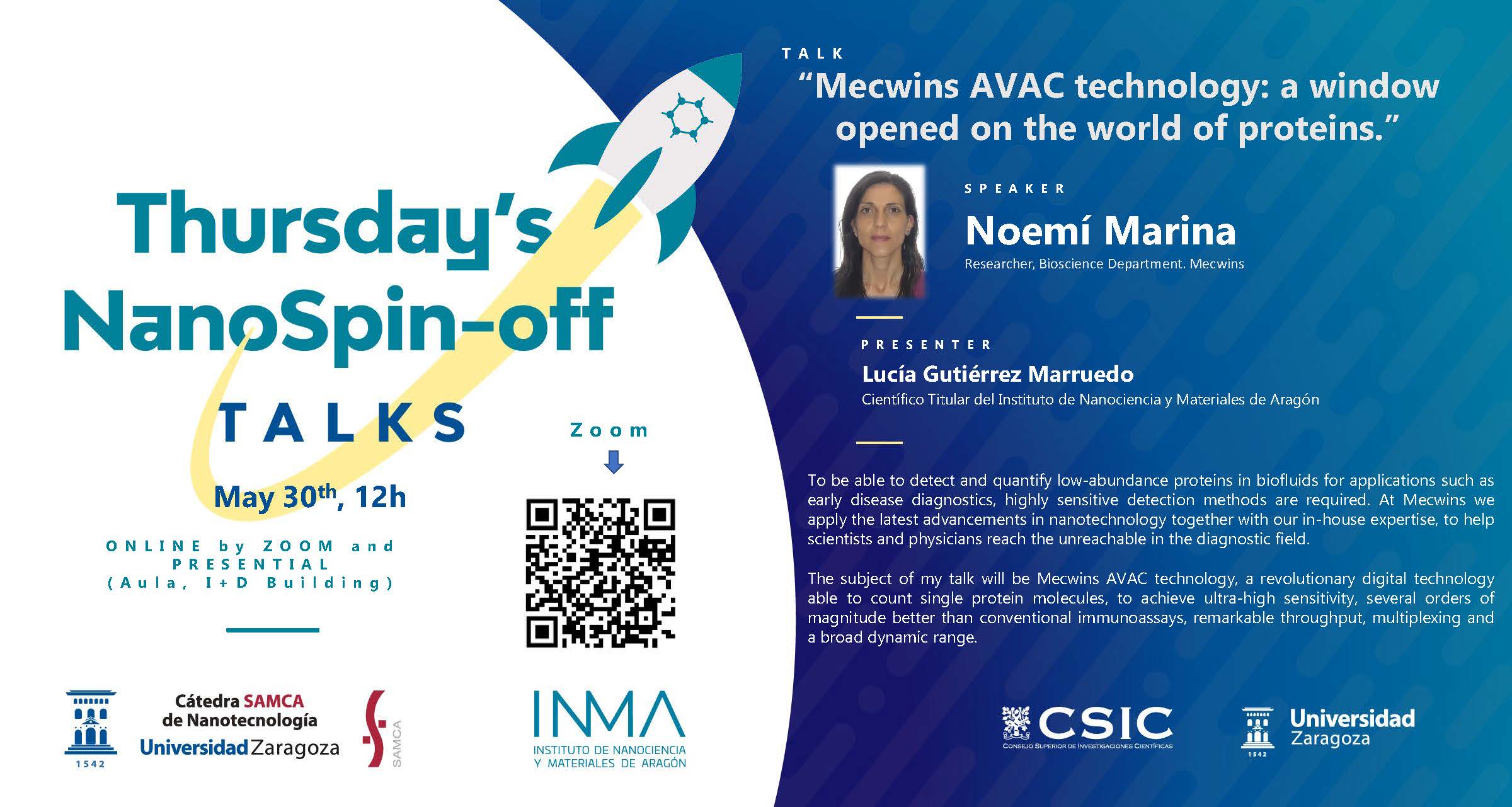 Thursday´s NanoSpin-off Talks: MECWINS