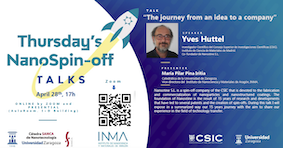 Thursday’s NanoSpin-off Talks: Nanostine